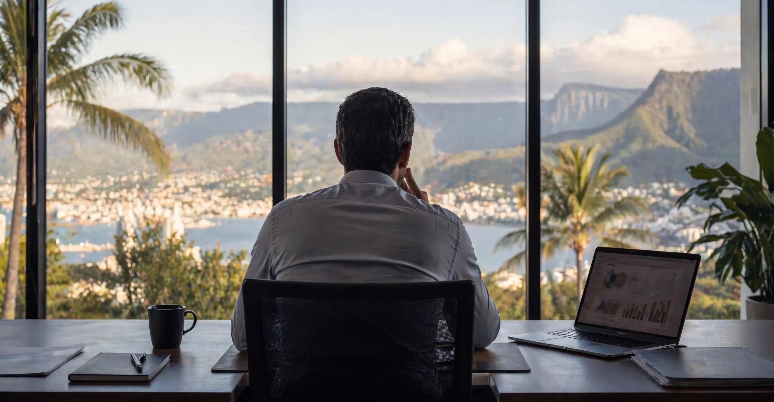 Un directeur d'entreprise qui choisit des solutions logicielles et applications métiers